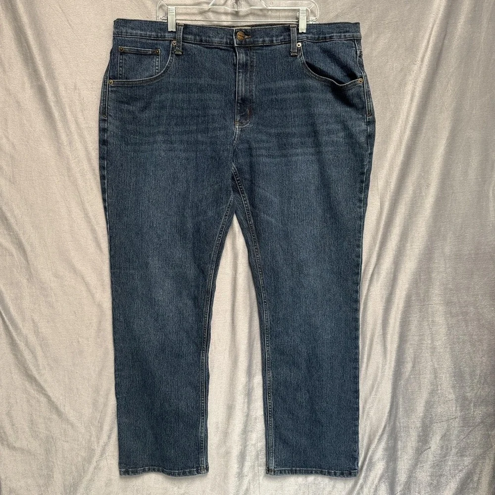 RedHead‎ Jeans Mens 42x32 Blue Stretch Denim Straight Leg Relaxed Fit Casual